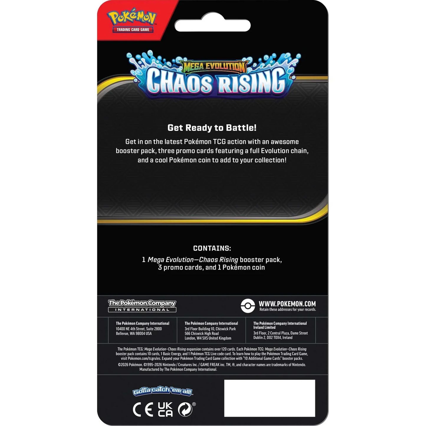 Pokémon TCG: Mega Evolution Chaos Rising - Premium Checklane Blister Set