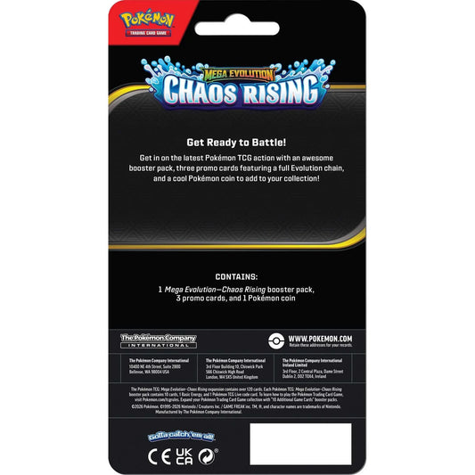 Pokémon TCG: Mega Evolution Chaos Rising - Premium Checklane Blister Set