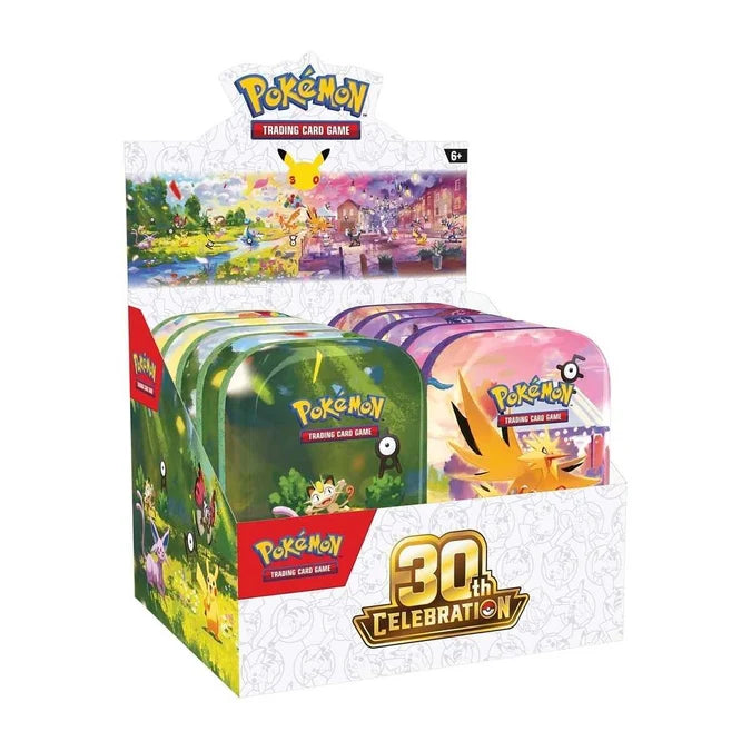Pokémon TCG: Mini Tins - Assorted Display 10 tins - 30th Celebration